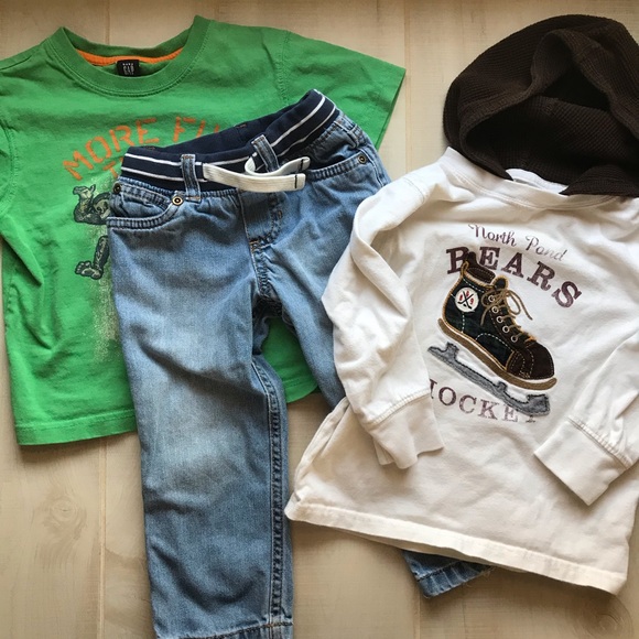 GAP Other - 3 Piece Set Baby Gap, Carter’s Boys Shirts Jeans 2